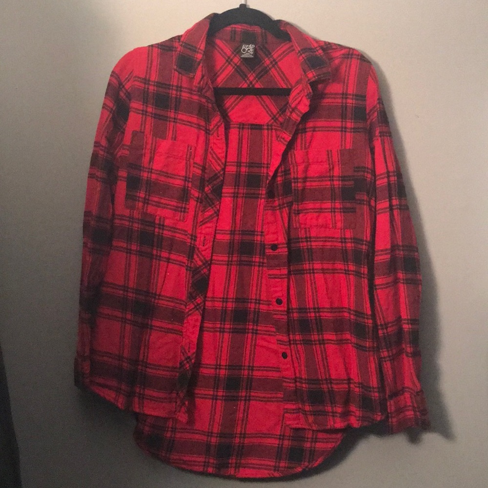 Red and Black Plaid Flannel